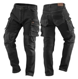 spodnie-robocze-meskie-jeansowe-denim-jeans-czarne-neo-81-236-s-48