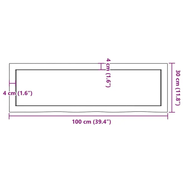 polka-scienna-debowa-rustykalna-100x30x4-braz-stan-nowy-szerokosc-mebla-100-cm