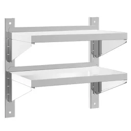 polka-scienna-podwojna-50x30x48-cm-srebrna-stal-nierdzewna