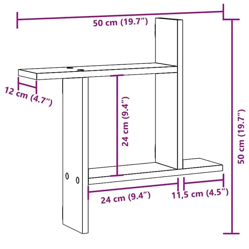 polki-scienne-2-szt-biale-50x12x50-cm