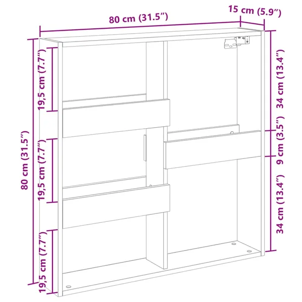 szafka-scienna-brazowy-dab-80x15x80-cm-stan-nowy-marka-vidaxl