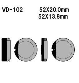 vesrah-klocki-hamulcowe-kh13-honda-cb-360-550-750-made-in-japan