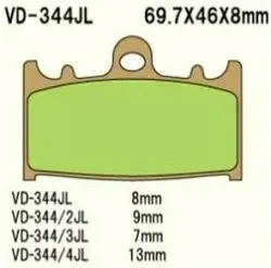 vesrah-klocki-hamulcowe-kh158-spiek-metaliczny-zlote-made-in-japan