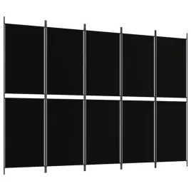 parawan-5-panelowy-czarny-250-x-180-cm-tkanina