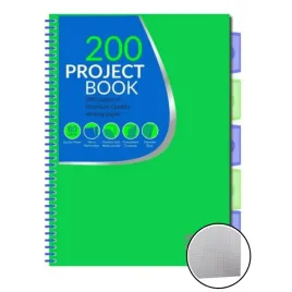 kolonotatnik-a4-100-kartek-patio-coolpack-5-zakladek-zielony-neon
