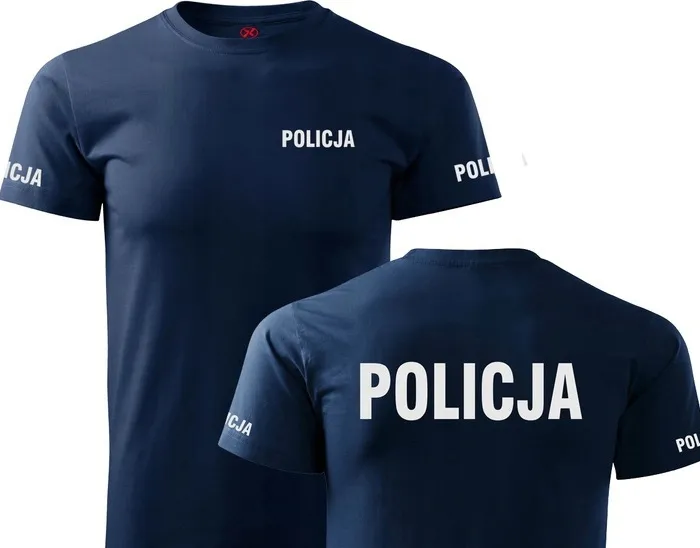 POLICJA koszulka bawełniana PREMIUM odblaskowa XL