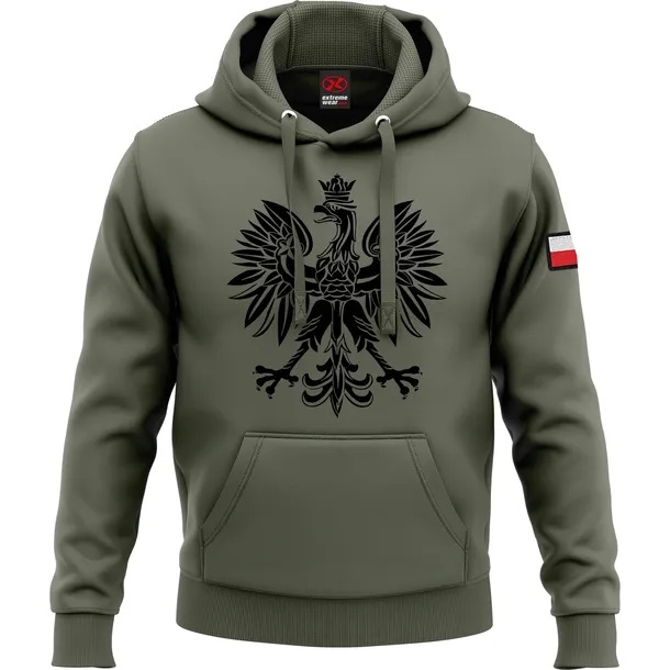 BLUZA PATRIOTYCZNA Z ORŁEM ZIELEŃ WOJSKOWA eXtremewear roz. 3XL