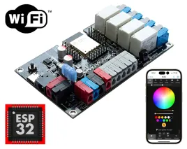 plytka-esp32-wled-pwm-4x-przekaznik-ir-mikrofon-tasmota-home-assistant-rpi