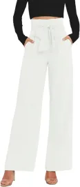 damskie-spodnie-materialowe-wide-leg-wysoki-stan-pasek-kokarda-rozmiar-l