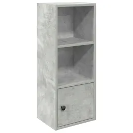 regal-na-ksiazki-szary-beton-31-x-24-x-77-cm-z-szafka-i-polkami