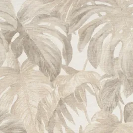 tapeta-scienna-liscie-monstera-bez-braz-boho-zmywalna-na-flizelinie