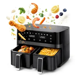 xxl-9l-podwojna-frytkownica-beztluszczowa-air-fryer-bez-tluszczu-led-2700w