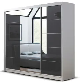 szafa-przesuwna-garderoba-ara-200-cm-3d2l-biala-lacobel-szary-lustro