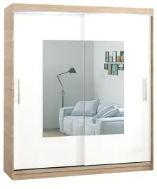 szafa-ida-100-x-205-lustro-d-dab-sonoma-bialy