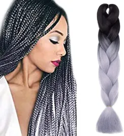 wlosy-syntetyczne-warkoczyki-warkocz-szare-szary-czarne-ombre-wa9