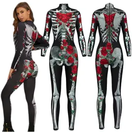 szkieletorka-stroj-kosciotrup-z-rozami-kombinezon-halloween-karnawal-m
