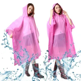 plaszcz-przeciwdeszczowy-peleryna-z-kapturem-poncho-pcv-unisex-rozowy