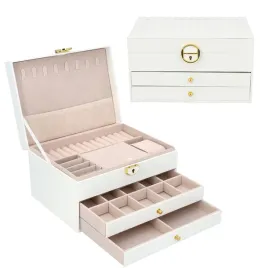 szkatulka-na-bizuterie-elegancka-pikowana-z-szufladami-organizer-biala-f45