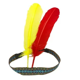 opaska-indianina-indianska-pioropusz-przebranie-indianka-karnawal-niebieska