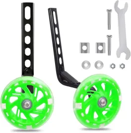 kolka-podporowe-boczne-do-roweru-dla-dzieci-led-12-20-led-zielone