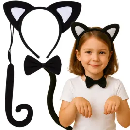 stroj-kota-uszy-ogon-zestaw-dodatek-do-stroju-kotek-3szt-halloween-karnawal