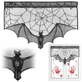 zaslona-dekoracyjna-firanka-okno-drzwi-nietoperz-halloween-ozdobna-czarna
