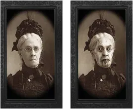 obraz-3d-upior-zmieniajacy-twarz-babci-staruszki-halloween-horror