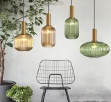 lampa-pomaranczowa-ryflowana-frezowana-retro-wiszaca-tuba-zlota-app458-e27-stan-nowy