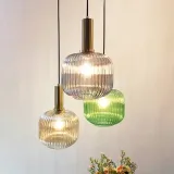 lampa-pomaranczowa-ryflowana-frezowana-retro-wiszaca-tuba-zlota-app458-e27-dlugosc-wysokosc-110-cm