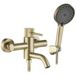 bateria-wannowa-zloto-szczotkowane-z-wylewka-stripe-gold-brush-frezowana