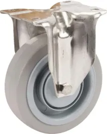 kola-skretne-ze-stali-nierdzewnej-z-powierzchnia-z-szarej-gumy-elastycznej