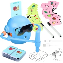 robot-edukacyjny-interaktywny-nauka-rysowania-zestaw-fiszki-mazaki-100-kart
