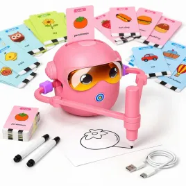 robot-edukacyjny-interaktywny-nauka-rysowania-zestaw-fiszki-mazaki-100-kart