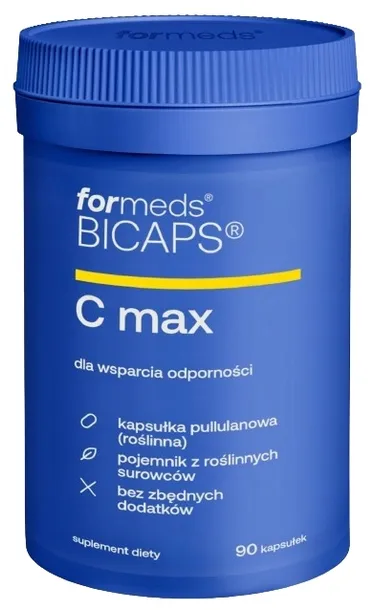 ForMeds BICAPS C MAX 90 Witamina C i D3 Cynk 90 Kaps. KOŚCI CHRZĄSTKI SKÓRA