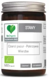 stawy-ekstrakt-pokrzywa-czarci-pazur-wierzba-bio-beorganic-400mg-100szt