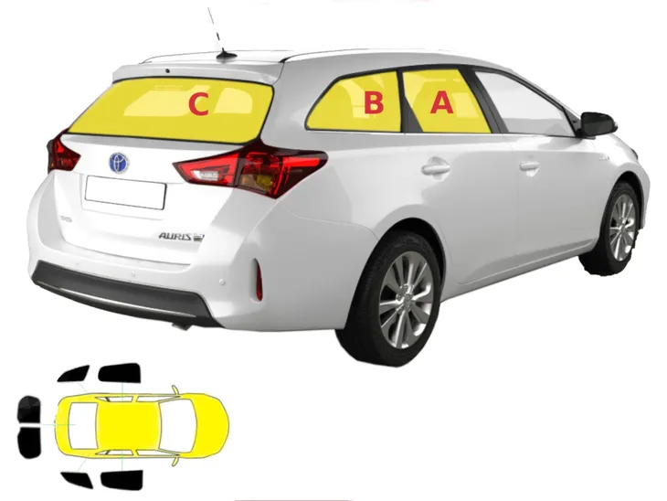 Zasłonki przeciwsłoneczne Toyota Auris II kombi dopasowane idealnie