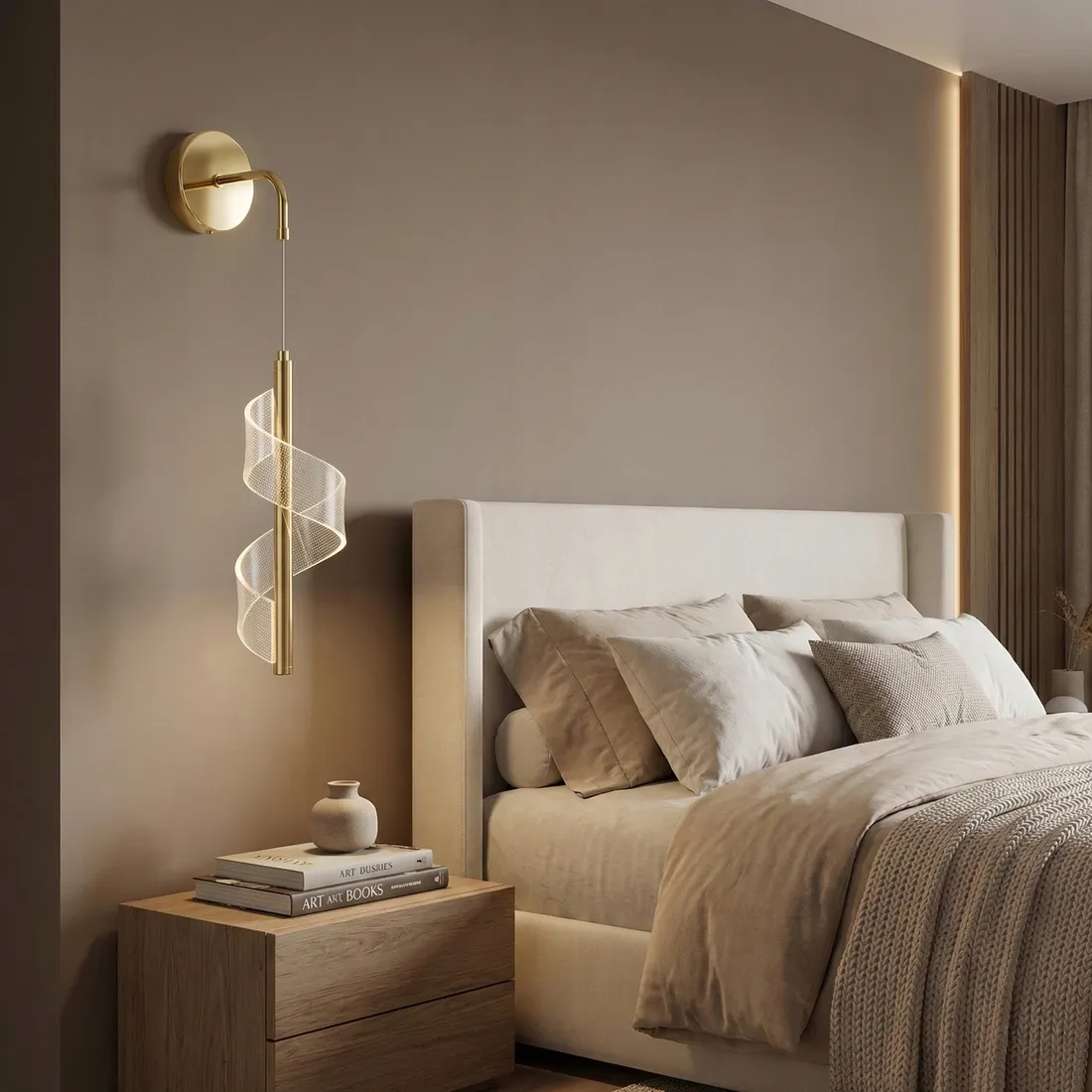 lampa-scienna-kinkiet-led-zlota-transparentna-spirala-pojedyncza-regulacja