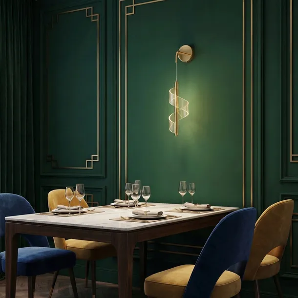 lampa-scienna-kinkiet-led-zlota-transparentna-spirala-pojedyncza-regulacja-liczba-punktow-swiatla-1