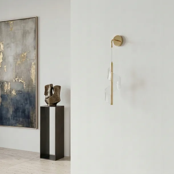 lampa-scienna-kinkiet-led-zlota-transparentna-spirala-pojedyncza-regulacja-kolekcja-g