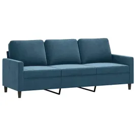 sofa-aksamitna-3-osobowa-niebieska-198x77x80-cm