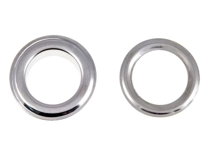 Oczka kaletnicze, metalowe fi 20mm, SREBRNE 10 Kpl