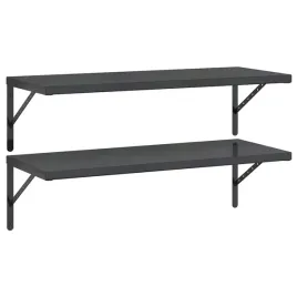polki-scienne-2-szt-100x40-cm-czarna-stal-nierdzewna