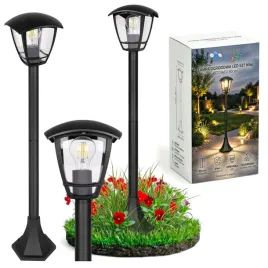 lampa-ogrodowa-stojaca-slupek-e27-93cm-zewnetrzna-led-czarna-latarnia