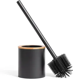 szczotka-wc-silikonowa-z-pojemnikiem-stal-bambus-czarna