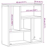polka-scienna-dab-artisan-45x16x45-cm-stan-nowy-marka-vidaxl