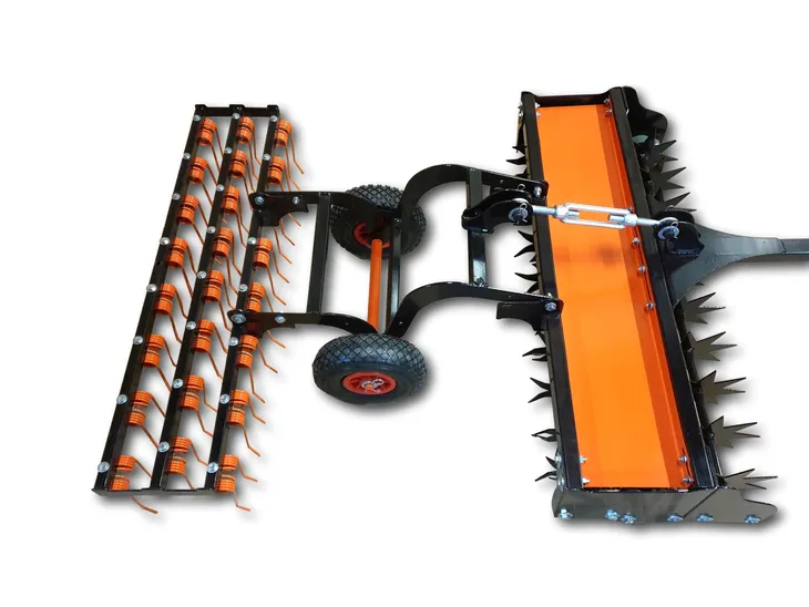 Aerator z Napędem wertykulator z broną do Traktorka Quada