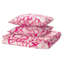 komplet-poscieli-bialy-rozowy-wzor-kwiaty-200x200-50x60-ikea-harlir