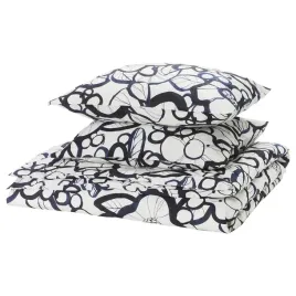 komplet-poscieli-bialy-granatowy-wzor-kwiaty-200x200-50x60-ikea-harlir