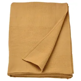 narzuta-na-lozko-zoltobezowy-zolty-bawelna-230x250-ikea-indira