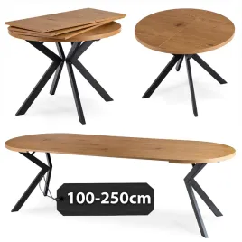 stol-kuchenny-okragly-lukas-dab-zloty-styl-loftowy-jadalnia-salon-100-250cm